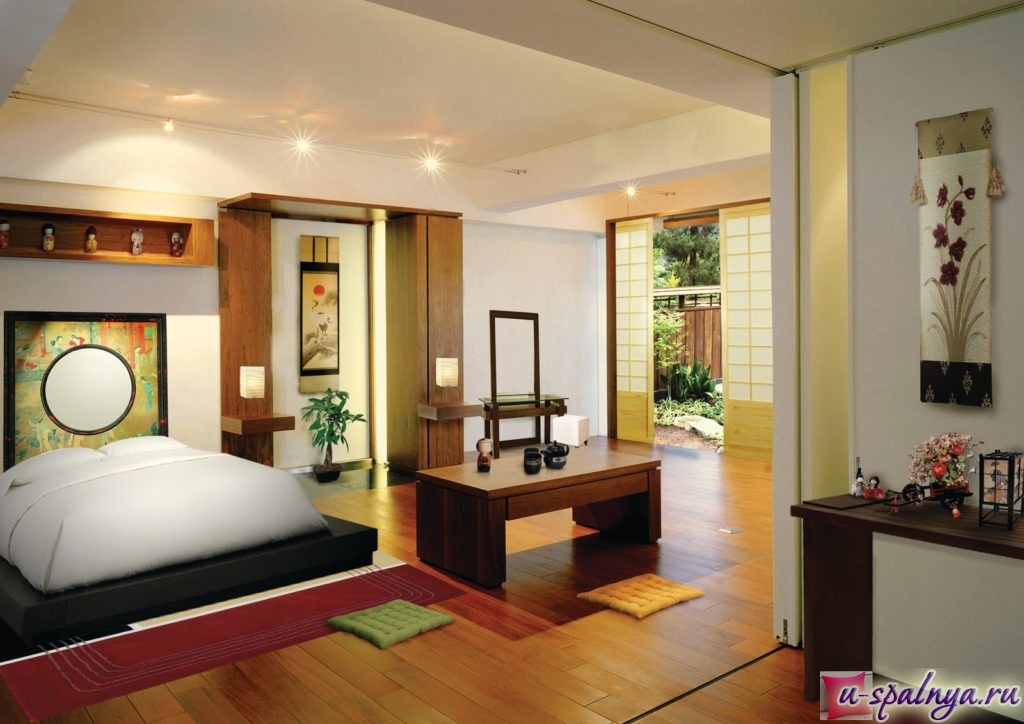 мебель для спальни в японском стиле