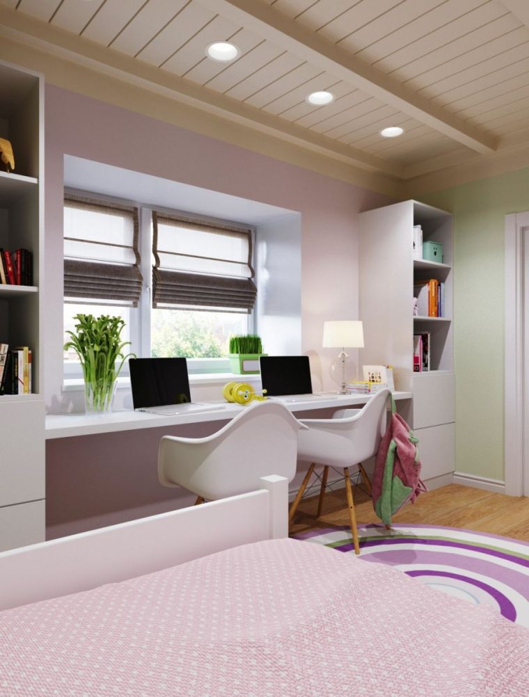 Детская комната для школьника - как обустроить функционально и стильно современное рабочее место школьника (95 фото)