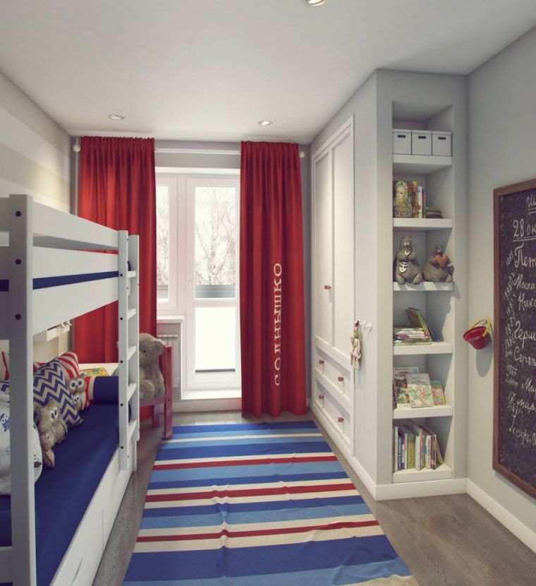 Детская комната с балконом - стильные идеи дизайна, утепление и варианты отделки комнат (75 фото)