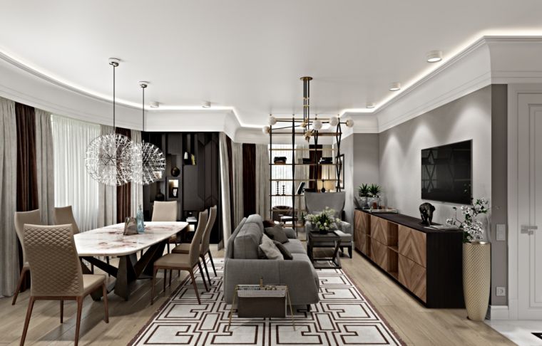 Дизайн гостиной - советы по выбору оформления и идей украшения современных красивых комнат (80 фото)