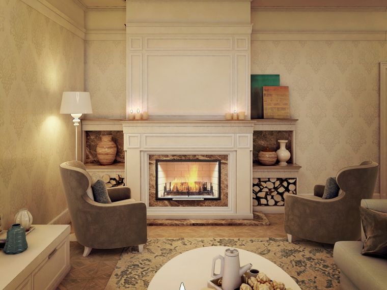 Гостиная с камином - особенности применения камина в интерьере и 110 фото идей как оформить гостиную комнату правильно