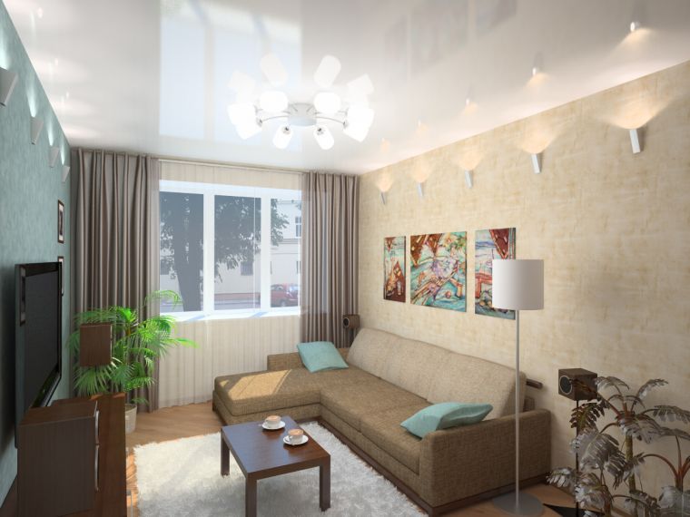 Гостиная в квартире - особенности оформления интерьера и правила оптимальных сочетаний (145 фото)