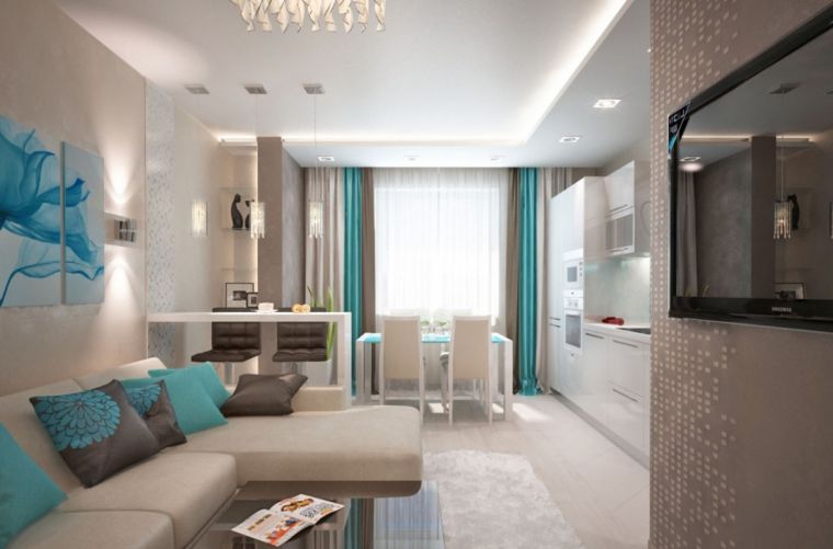 Гостиная в квартире - особенности оформления интерьера и правила оптимальных сочетаний (145 фото)