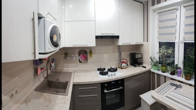 Кухня 6 кв. м - 110 фото актуальных интерьеров для маленьких помещений и идеи по созданию уютных кухонь