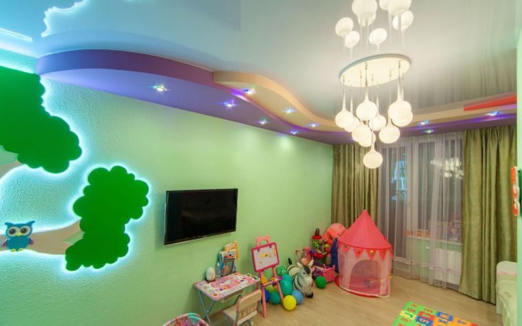 Люстра в детскую комнату - 105 фото современных новинок и особенности применения в детской
