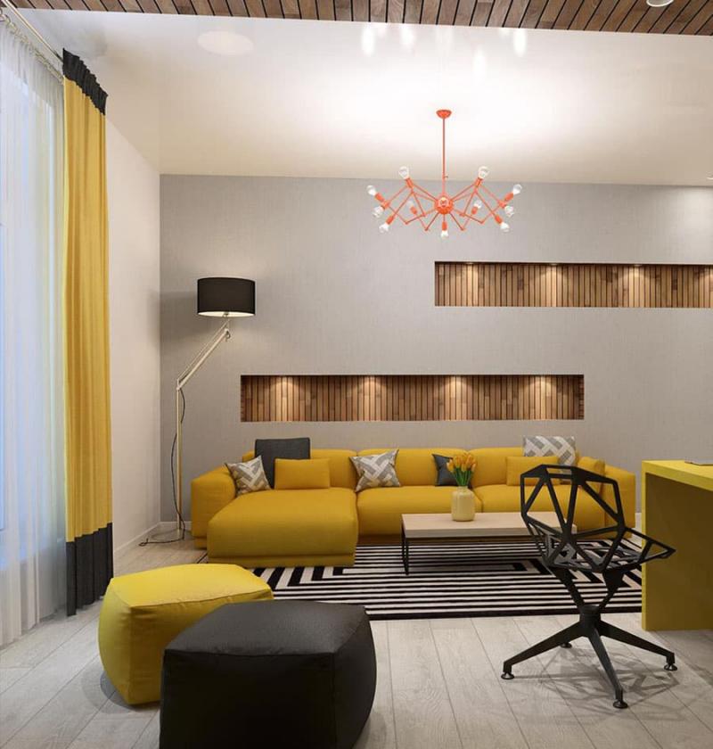 Небольшая гостиная - как оформить красиво интерьер. 120 фото дизайна 2021 года