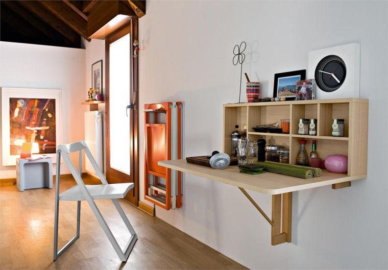 Откидной стол своими руками - оптимальные идеи дизайна, интересные проекты и эффективные решения для небольших комнат (125 фото)