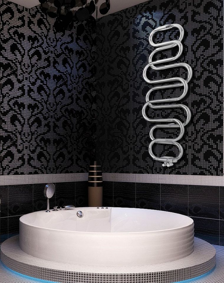 Полотенцесушитель для ванной - красивые и необычные варианты оформления ванной при помощи полотенцесушителя (105 фото)