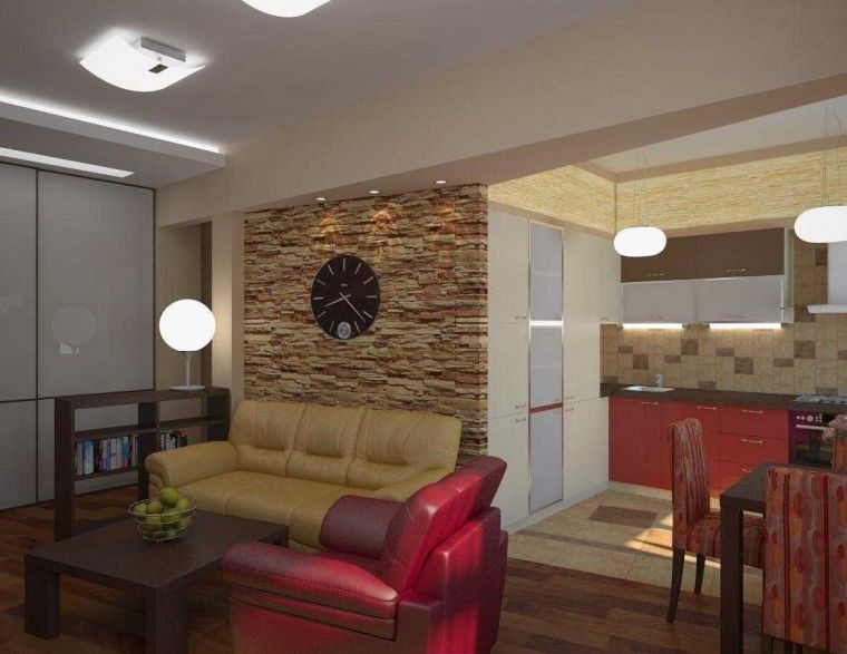 Совмещенные гостиные - стильные идеи и лучшие сочетания стилей для совмещенных гостиных комнат (105 фото)