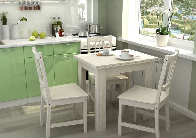 Столы для кухни - современные модели и варианты их размещения в кухонном интерьере (85 фото)