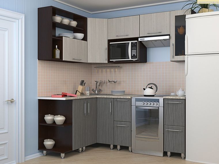 Угловые кухни - реальные фото применения и красивые решения для стильных вариантов интерьера (100 фото)