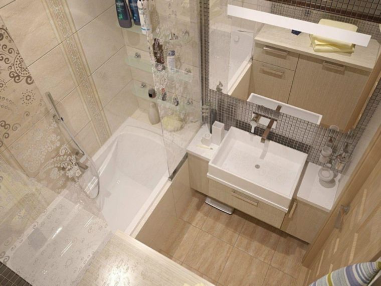Ванная 4 кв. м - стильные сочетания для маленьких ванных и современные идеи применения функциональной мебели (130 фото)