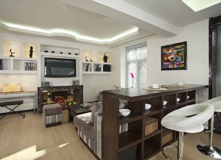 Зонирование кухни - лучшие дизайнерские решения и идеи оформления для различных типов кухонь (105 фото)