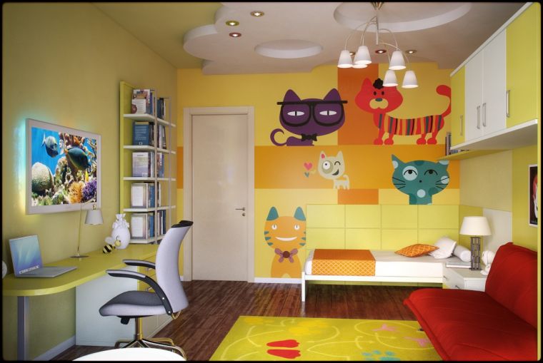 Как оформить детскую комнату - обзор новинок, лучшие стильные идеи и варианты оформления детской (95 фото)