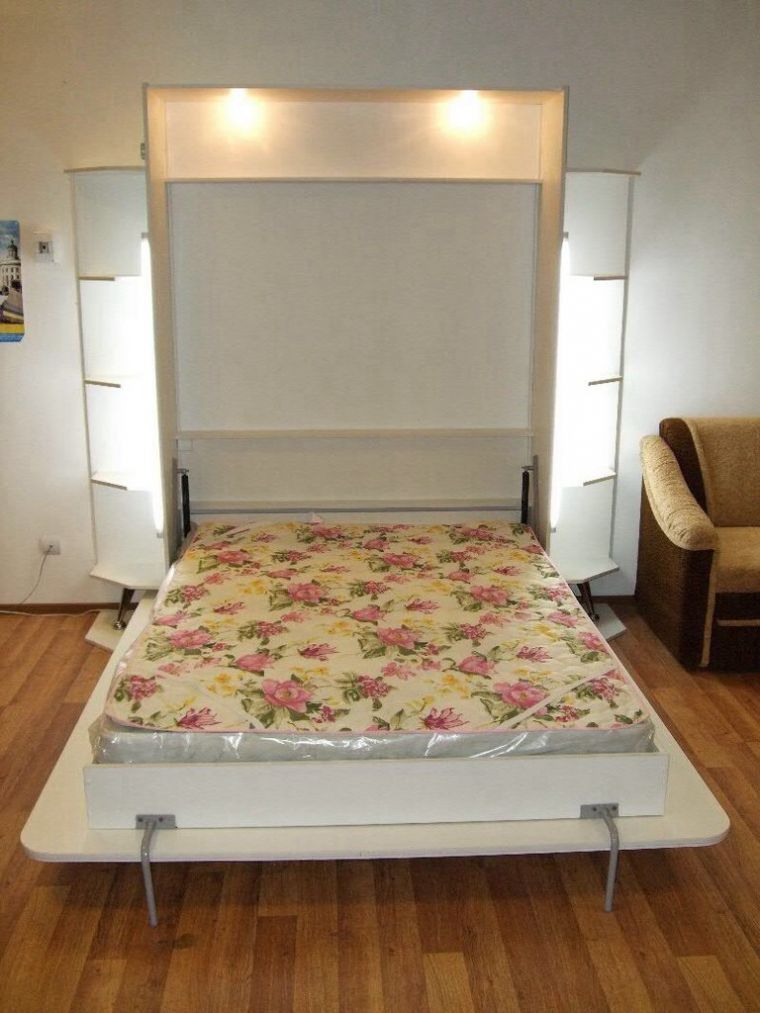 Откидная кровать своими руками - лучшие идеи и советы как сделать функциональную откидную кровать (90 фото)
