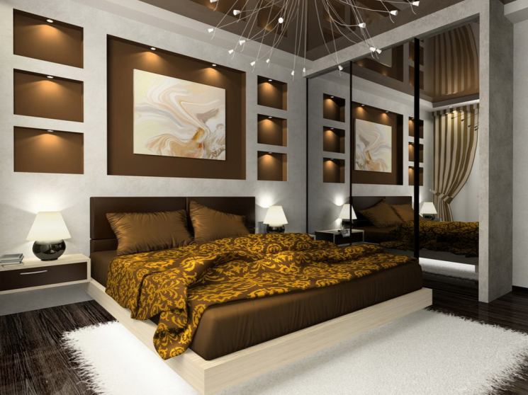 Спальня 14 кв. м - примеры современного стиля и особенности интерьера просторных спален (145 фото)