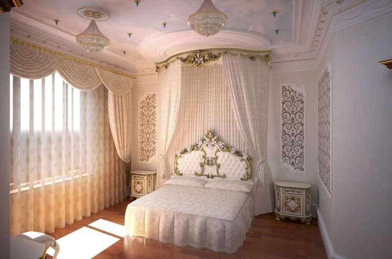 Спальня в стиле барокко - 115 фото идеального сочетания в интерьере