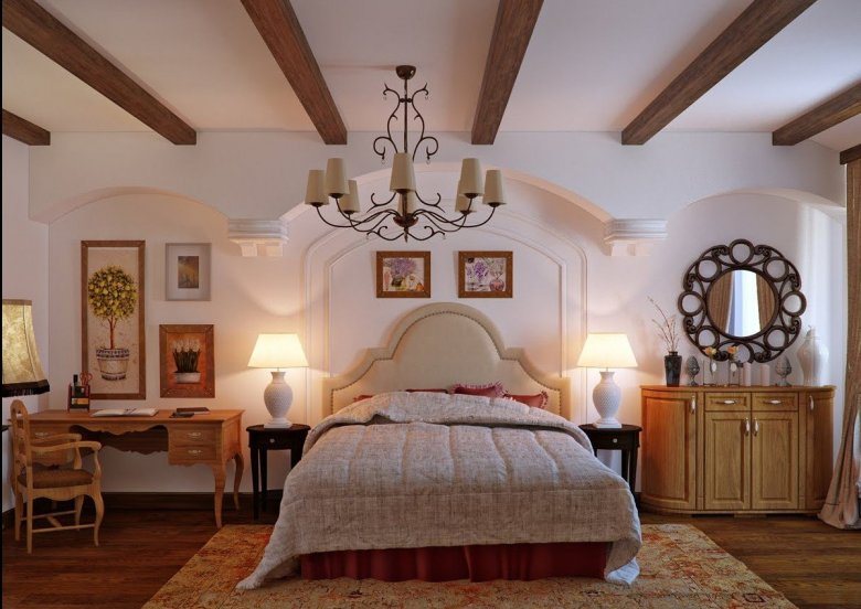 Спальня в стиле кантри - достойное решений оформления интерьера (130 фото)