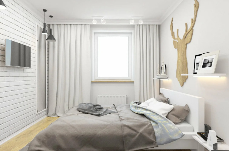 Скандинавский стиль в дизайне интерьера спальни